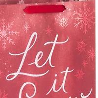 13" Let It Snow Weathered Red Large Holiday Gift Bag for only USD 4.49 | Hallmark