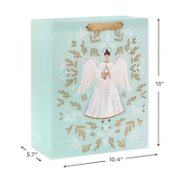 13" Angel Illustration on Blue Large Christmas Gift Bag for only USD 4.49 | Hallmark