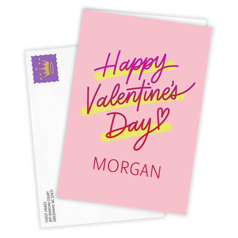 Modern Happy Custom Valentine's Day Card for only USD 4.99 | Hallmark