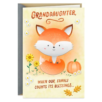 Top of the Grateful List Thanksgiving Card for Granddaughter for only USD 2.99 | Hallmark