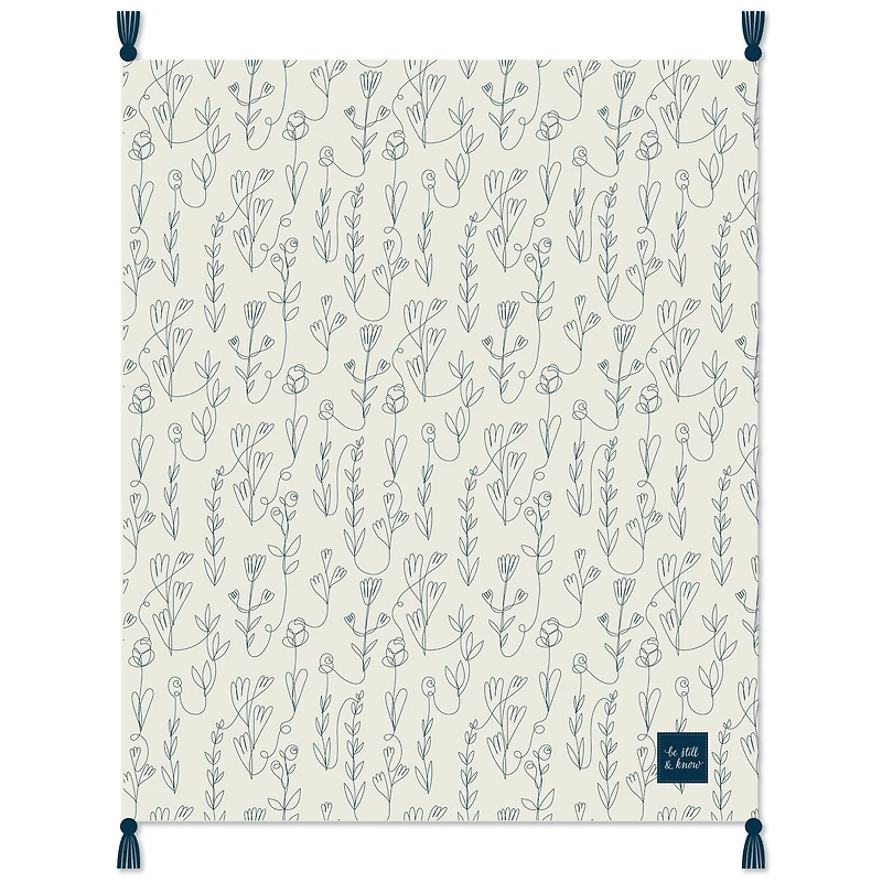 DaySpring Be Still and Know Throw Blanket With Tassels, 50x60 for only USD 39.99 | Hallmark