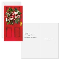 Wreath on Red Door Money Holder Christmas Cards, Pack of 10 for only USD 8.99 | Hallmark