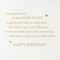You've Grown into a Great Person 18th Birthday Card With Cake Topper for only USD 8.59 | Hallmark