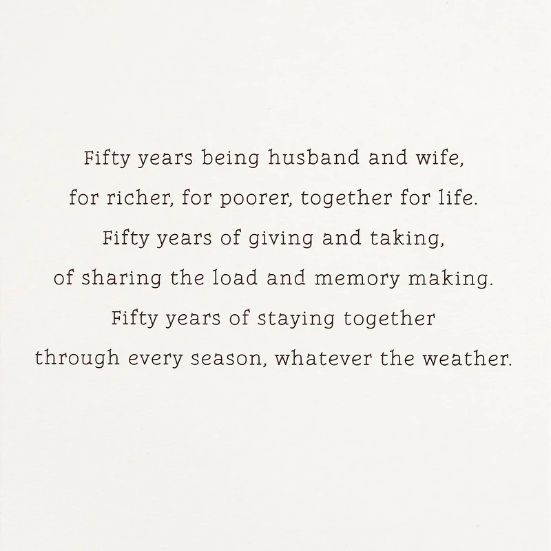 Happy Golden Anniversary 50th Anniversary Card for only USD 6.59 | Hallmark