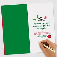 Disney Mickey Mouse and Friends Sharing the Merry Spanish-Language Money Holder Christmas Card for only USD 2.99 | Hallmark