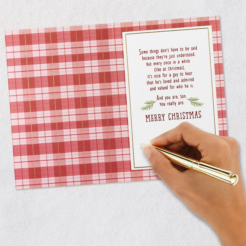 Proud to Call You Son Christmas Card for only USD 5.99 | Hallmark