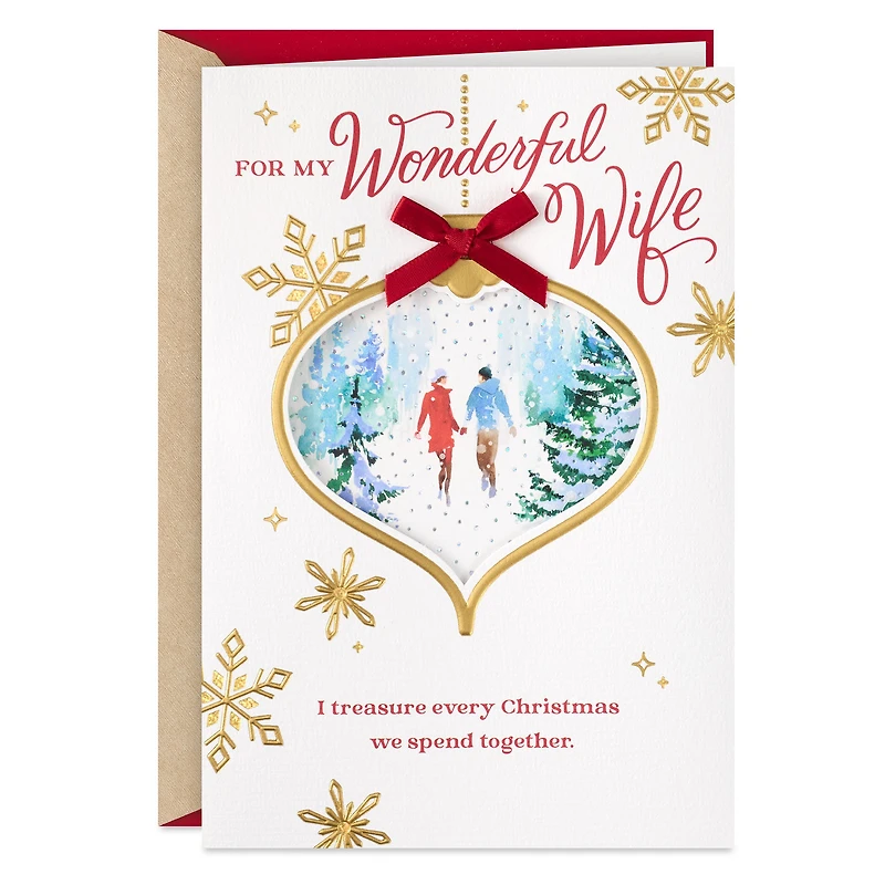 Reminder of Our Shared Blessings Religious Christmas Card for Wife for only USD 6.99 | Hallmark