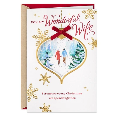 Reminder of Our Shared Blessings Religious Christmas Card for Wife for only USD 6.99 | Hallmark