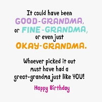 Your Name Says It All Birthday Card for Great-Grandma for only USD 2.99 | Hallmark