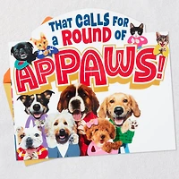 Cats and Dogs Round of Appaws Funny Pop-Up Birthday Card for only USD 4.99 | Hallmark