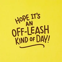 Have an Off-Leash Kind of Day Funny Birthday Card for only USD 3.99 | Hallmark