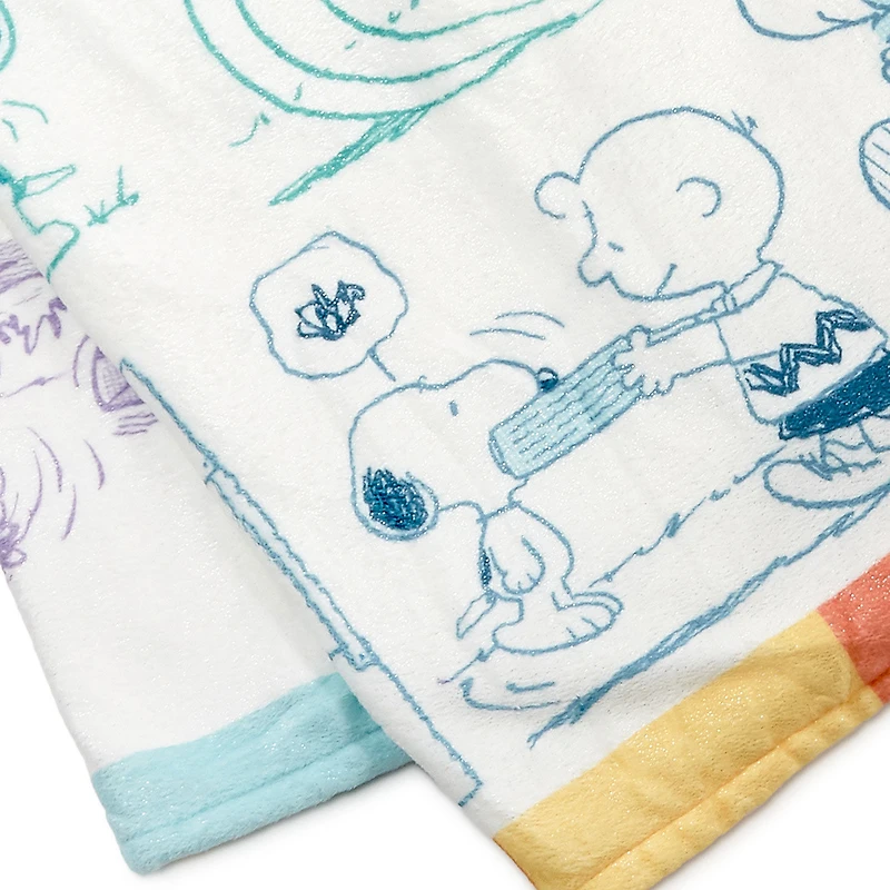 Peanuts® 75th Anniversary Through the Years Plush Throw Blanket, 60x52 for only USD 36.99 | Hallmark