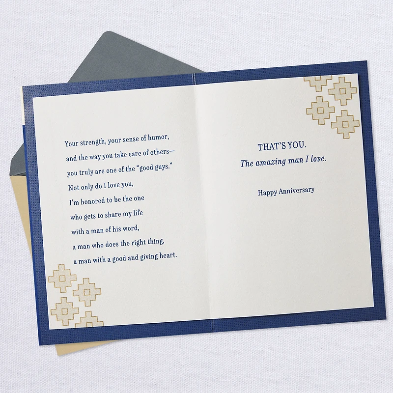 The Amazing Man I Love Anniversary Card for Husband for only USD 8.99 | Hallmark