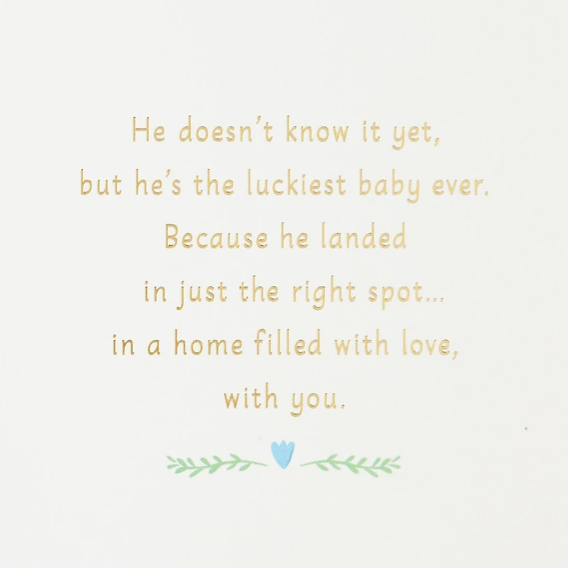 Luckiest Baby Ever New Baby Card for Boy for only USD 6.99 | Hallmark