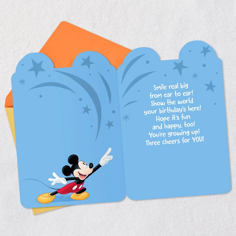 Disney Mickey Mouse Three Cheers for You Birthday Card for Kids for only USD 3.99 | Hallmark