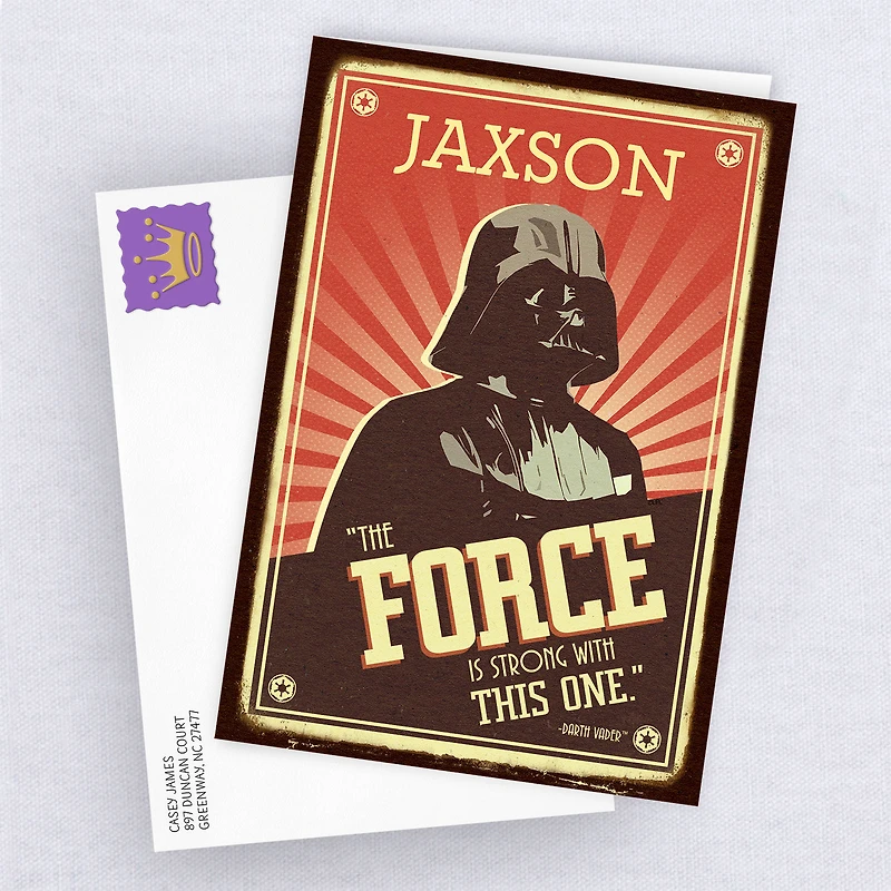 Personalized Star Wars™ Darth Vader™ Card for only USD 4.99 | Hallmark