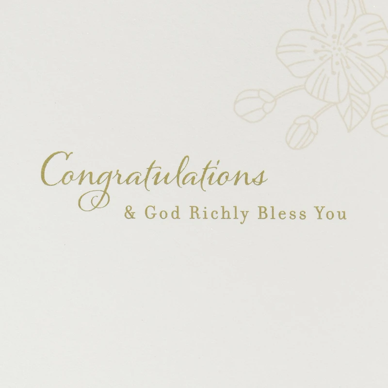 May God Richly Bless You Religious Wedding Card for only USD 6.99 | Hallmark