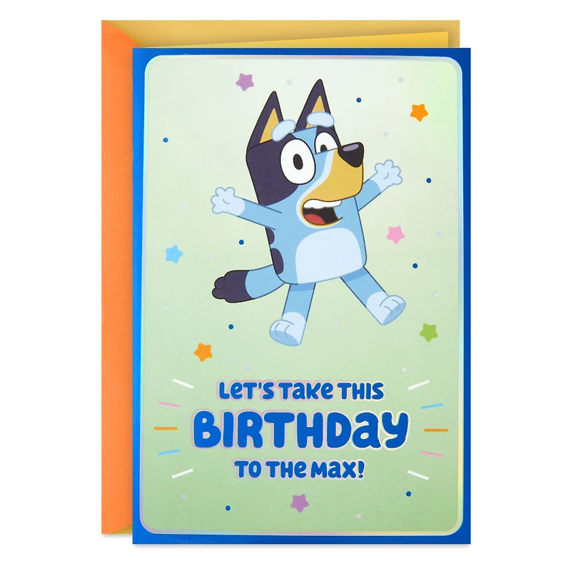 Bluey Maximum Fun Birthday Card for Kids for only USD 4.99 | Hallmark