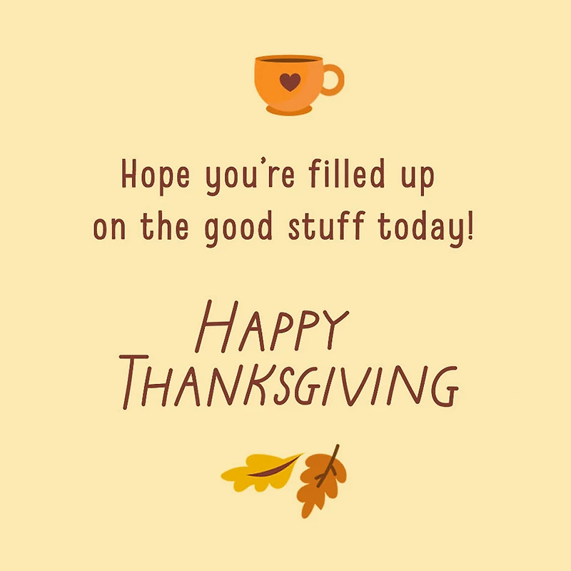 Gnome Filled Up With Good Stuff Thanksgiving Card for only USD 2.00 | Hallmark