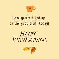 Gnome Filled Up With Good Stuff Thanksgiving Card for only USD 2.00 | Hallmark