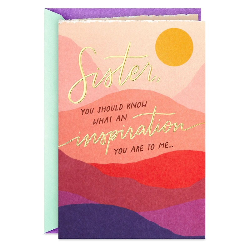 You're an Inspiration to Me Birthday Card for Sister for only USD 4.99 | Hallmark