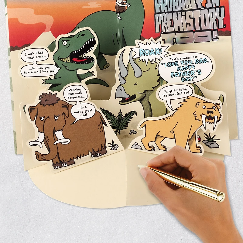 Greatest Dad in History—and Prehistory Funny Pop-Up Father's Day Card for only USD 8.59 | Hallmark