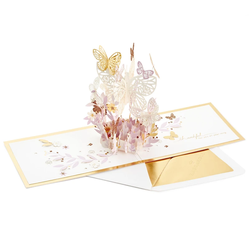 Butterfly Bouquet Thankful for You 3D Pop-Up Thinking of You Card for only USD 12.99 | Hallmark