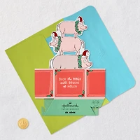 Deck the Hogs Funny 3D Pop-Up Christmas Card for only USD 7.99 | Hallmark