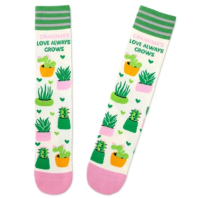 Grandma's Love Always Grows Novelty Crew Socks for only USD 12.99 | Hallmark