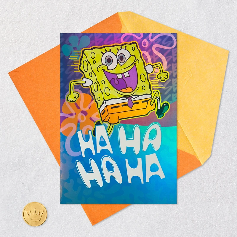 Nickelodeon SpongeBob SquarePants Wishing You Laughs Birthday Card for only USD 4.99 | Hallmark