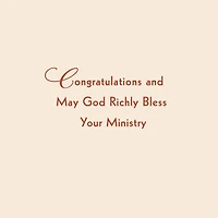 As You Enter the Lord's Service Religious Congratulations Card for only USD 3.99 | Hallmark