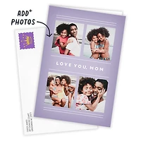Photo Frames on Purple Custom Card for only USD 4.99 | Hallmark