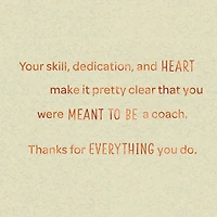 Best Coach Ever Thank You Card for only USD 2.99 | Hallmark