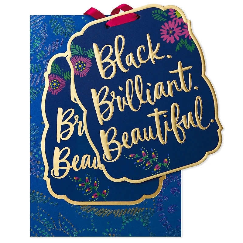 Black, Brilliant and Beautiful Birthday Card With Decoration for only USD 5.99 | Hallmark