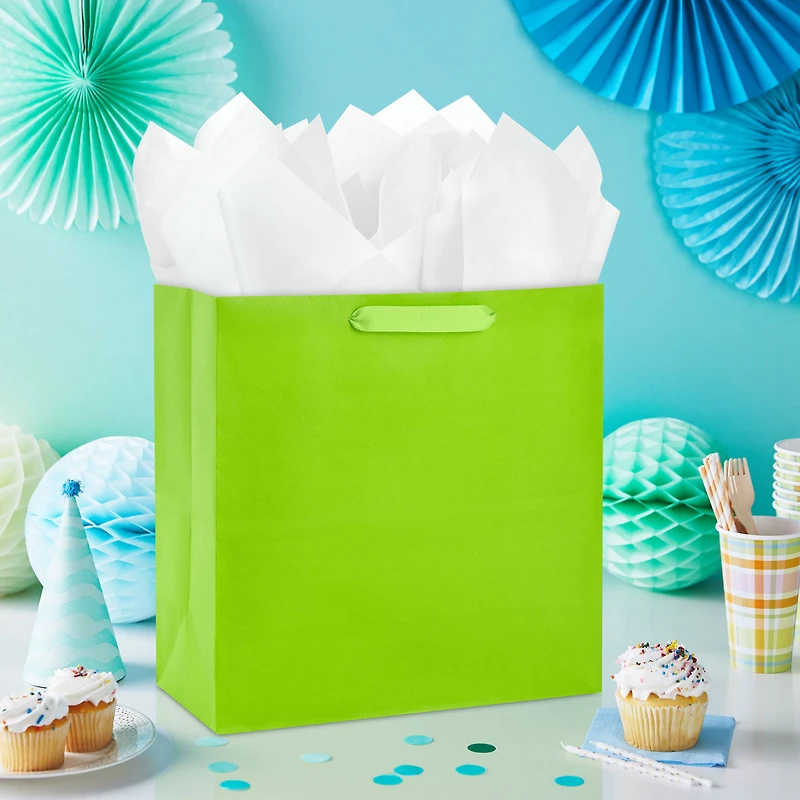 10.4" Lime Green Large Square Gift Bag for only USD 4.49 | Hallmark