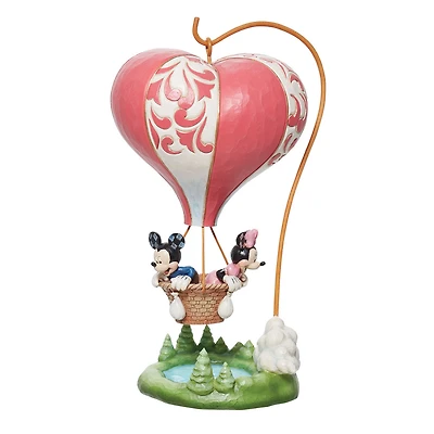 Jim Shore Disney Mickey and Minnie Heart Air Balloon Figurine, 10.75" for only USD 129.99 | Hallmark