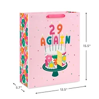 15.5" 29 Again Cake and Candles Extra-Large Birthday Gift Bag for only USD 5.49 | Hallmark