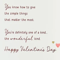 You're One-of-a-Kind Wonderful Valentine's Day Card for only USD 6.99 | Hallmark