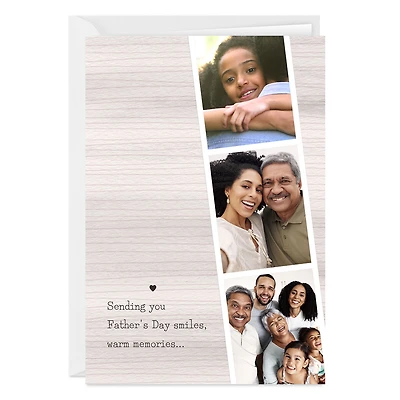 Sending Smiles and Warm Memories Photo Strip Custom Father's Day Card for only USD 4.99 | Hallmark