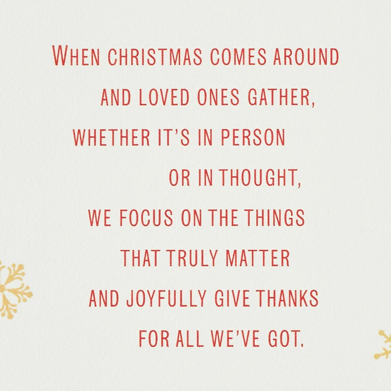 Giving Thanks for Each of You Christmas Card for Both for only USD 6.59 | Hallmark