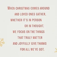 Giving Thanks for Each of You Christmas Card for Both for only USD 6.59 | Hallmark