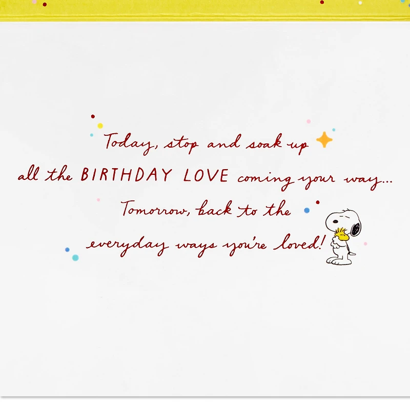 Peanuts® Love and Hugs Coming Your Way Birthday Card for only USD 6.59 | Hallmark