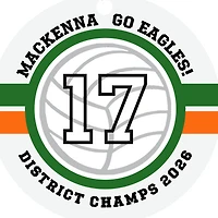 Volleyball Round Metal Personalized Ornament