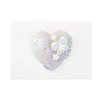 Floral Laser Foil Heart Blank Note Cards, Box of 8 for only USD 14.99 | Hallmark