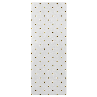 Gold Dots on White Holiday Tissue Paper, 6 sheets for only USD 1.99 | Hallmark