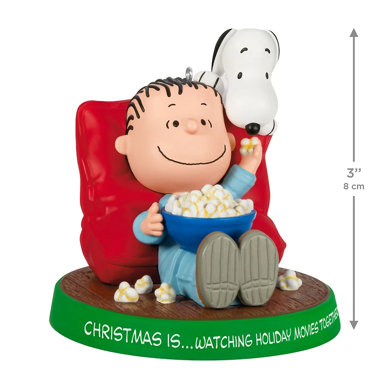 The Peanuts® Gang Christmas Is...Watching Holiday Movies Together Ornament for only USD 24.99 | Hallmark