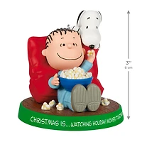 The Peanuts® Gang Christmas Is...Watching Holiday Movies Together Ornament for only USD 24.99 | Hallmark