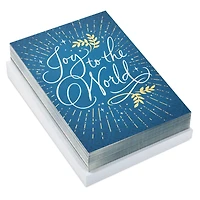 Joy to the World on Blue Boxed Christmas Cards, Pack of 40 for only USD 15.49 | Hallmark