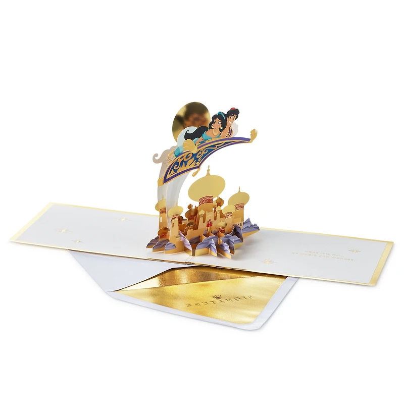 Disney Aladdin Magic Carpet Ride Pop-Up Congratulations Card for only USD 14.99 | Hallmark