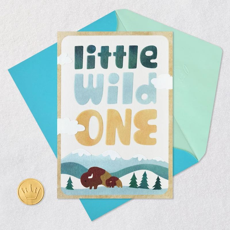 Little Wild One New Baby Boy Card for only USD 5.99 | Hallmark
